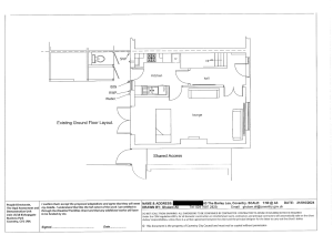 Existing ground floor plan