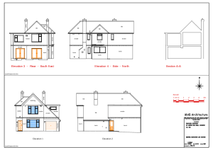Existing Elevations and Section DWG 2051-03
