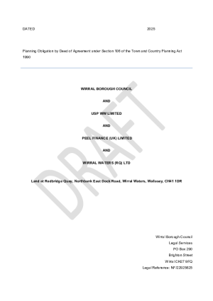 Draft Section 106 Legal Agreement